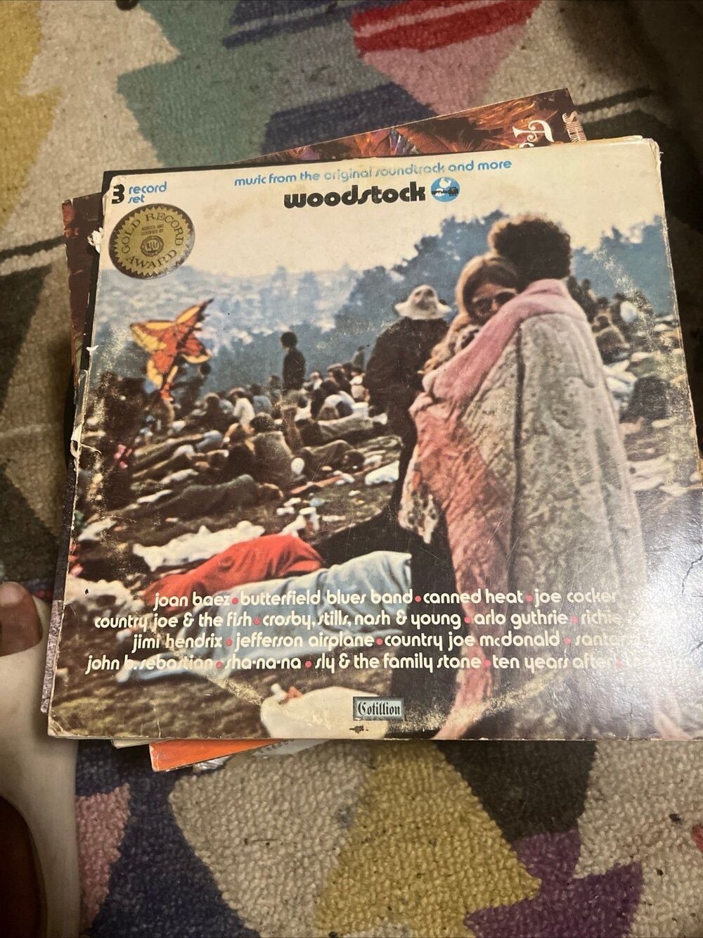 WOODSTOCK  Gold Record Award 3 Record Set